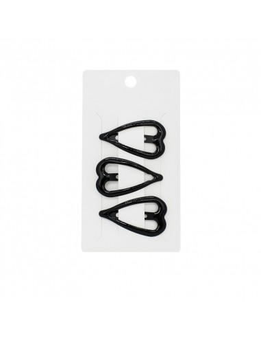 Hebilla Set x3 Heart Black