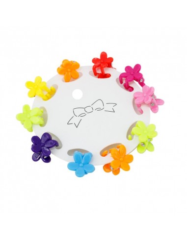 Mini Broches Set x 10u Flower