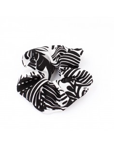 Scrunchie Palm Tree Black