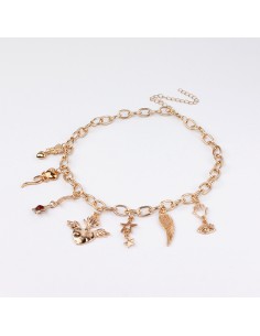 Collar Gold Multicharms