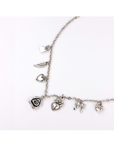 Collar Multi Charm Rose