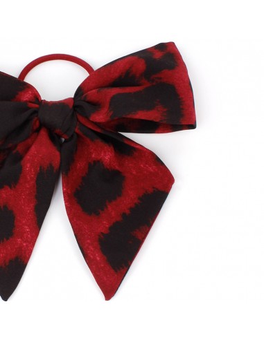 Moño Leopard Red