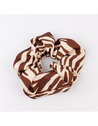 Scrunchie Line Print Brown
