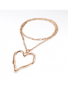 Collar Big Heart Gold