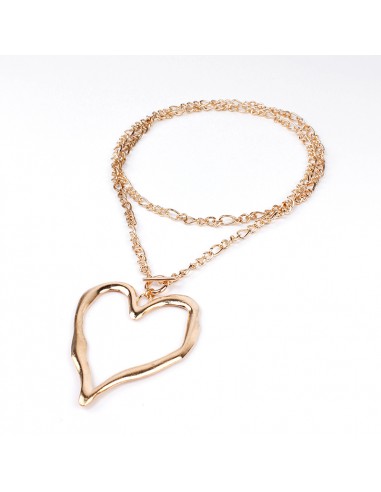 Collar Big Heart Gold