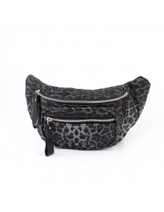 Riñonera Leopard Glam Black