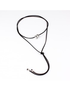 Collar Corbatero Chunky Love Silver