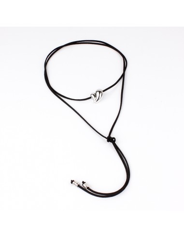 Collar Corbatero Chunky Love Silver