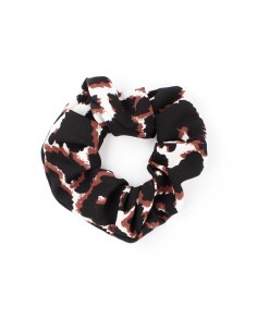 Scrunchie Cheetah Brown