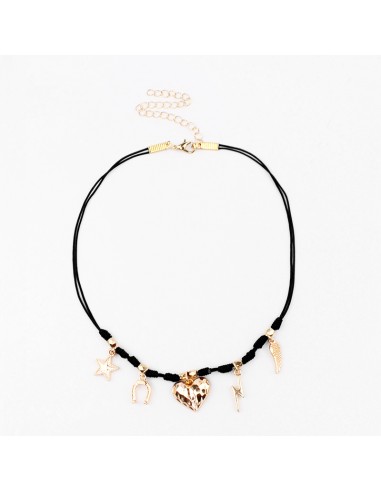 Collar Corto Heartbeat Charms