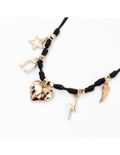 Collar Corto Heartbeat Charms