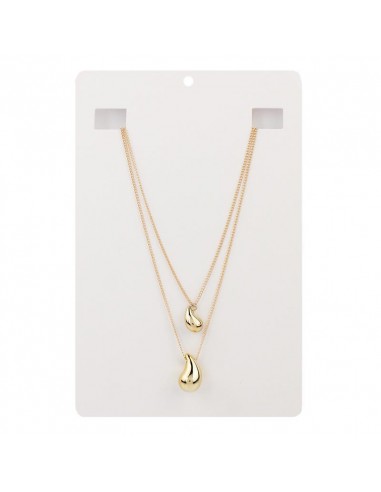 Collar Corto Drops Duo Golden