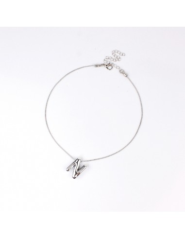 Collar Bubble Letter "N"