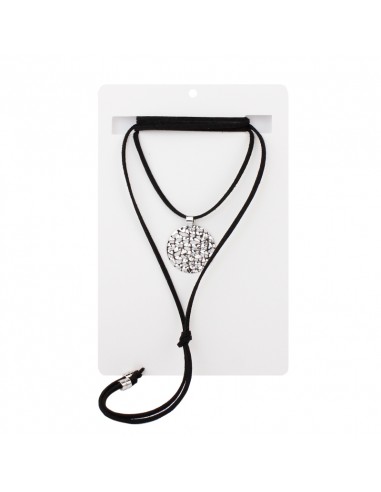 Collar Hammered Silver Circle