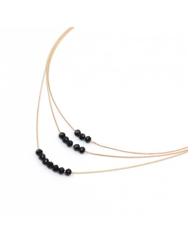 Collar Golden Crystals