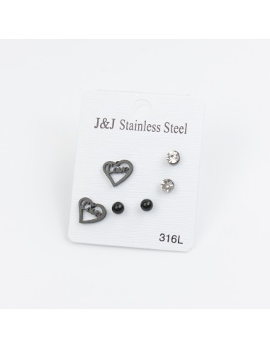 Mini Acero Heart Black (J7666)