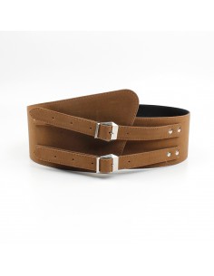 Faja Doble Hebilla Gamuza