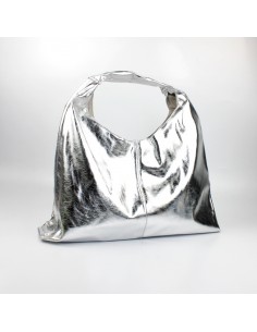 Bolso Shopper Silver & Black
