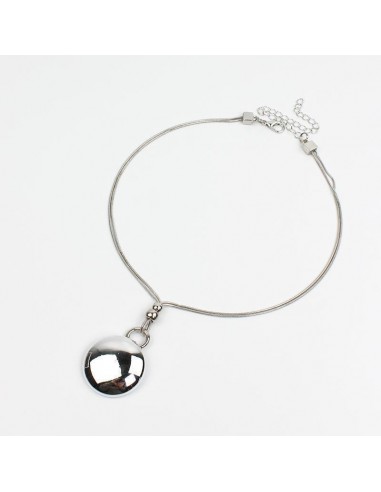 Collar Silver Button