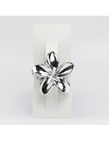 Broche Flor Hawaiana Silver XL