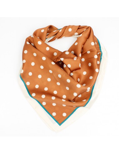 Pañuelo Dots Brown (70x70)