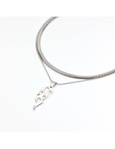 Collar Silver Fire