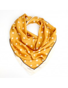 Pañuelo Dots Gold (70x70)