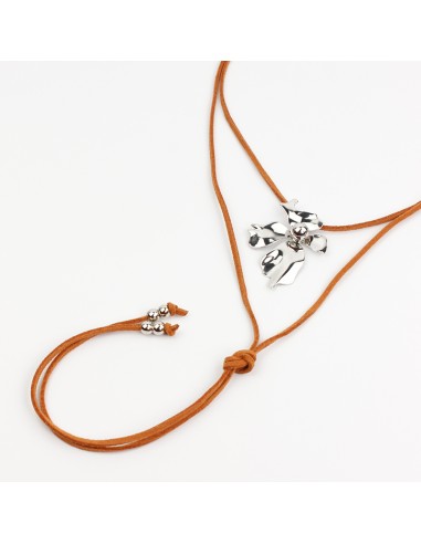 Collar Silver Flower Trendy