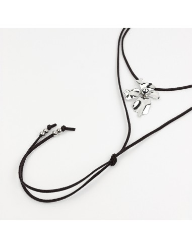 Collar Silver Flower Trendy