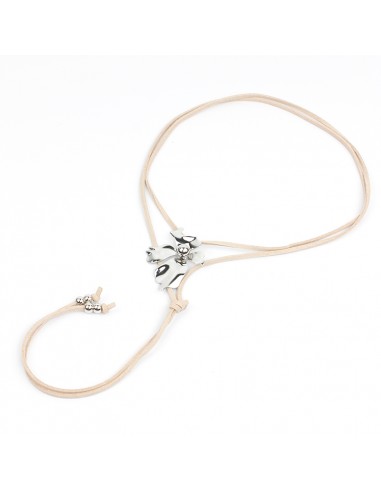 Collar Silver Flower Trendy
