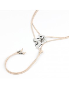 Collar Silver Flower Trendy