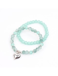 Set Pulseras Torn Love