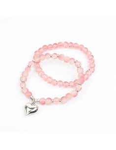 Set Pulseras Torn Love