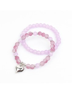 Set Pulseras Torn Love