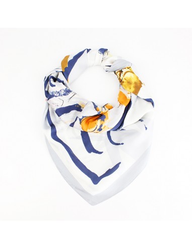 Pañuelo XXL Watercolor Organic Blue