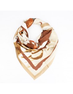 Pañuelo XXL Watercolor Organic Brown