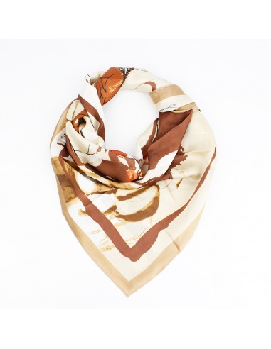 Pañuelo XXL Watercolor Organic Brown