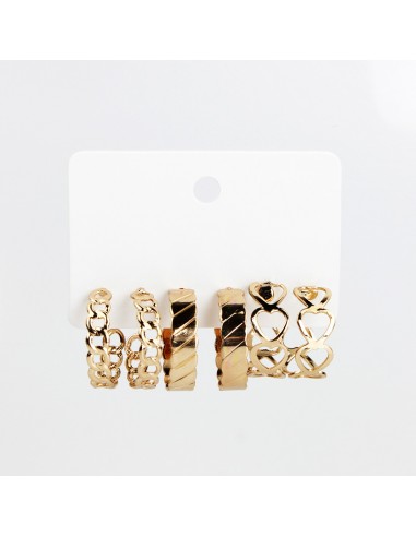 Aros Set Heart Gold (J7539)