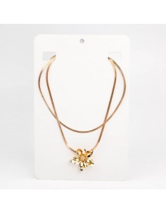 Collar Gold Fancy Flower