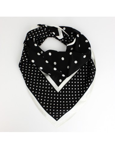Pañuelo Polka Dots Black (70x70)