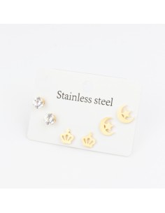 Set Acero Queen Gold (J7563)