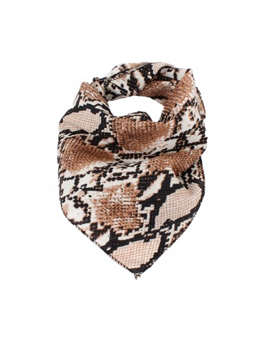 Pañuelo Snake Camel 70x70
