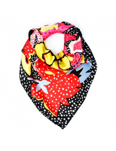 Pañuelo Pointillist Garden Black