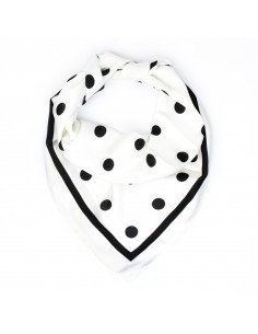 Pañuelo Dots Big White (70x70)