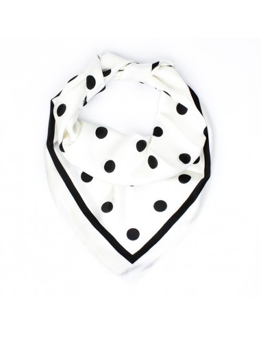 Pañuelo Dots Big White (70x70)