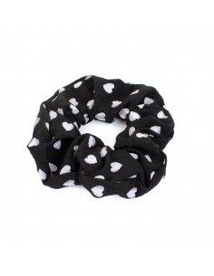 Scrunchie Mini Heart Black