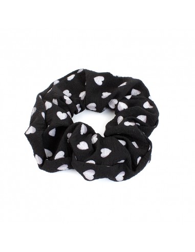 Scrunchie Mini Heart Black