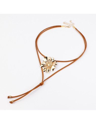 Collar Gold Flower