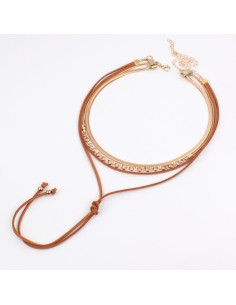 Set Collar Chain & Suede