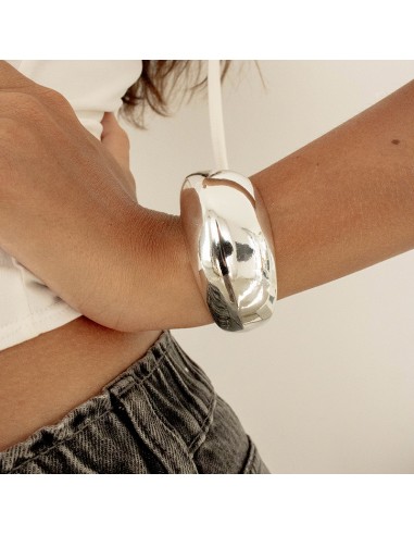 Brazalete Orgánico Silver Curve XL